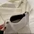 Imagem do Retro cor sólida couro do plutônio bolsa de ombro moda feminina bolsas casuais