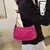 Retro cor sólida couro do plutônio bolsa de ombro moda feminina bolsas casuais - loja online