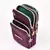 Moda feminina náilon crossbody saco triplo zip saco do telefone móvel pode ser - Elioficial