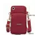 Moda feminina náilon crossbody saco triplo zip saco do telefone móvel pode ser na internet
