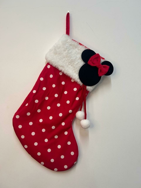 Meia Minnie vermelha com poá 45cm Cód. 1015842 - comprar online