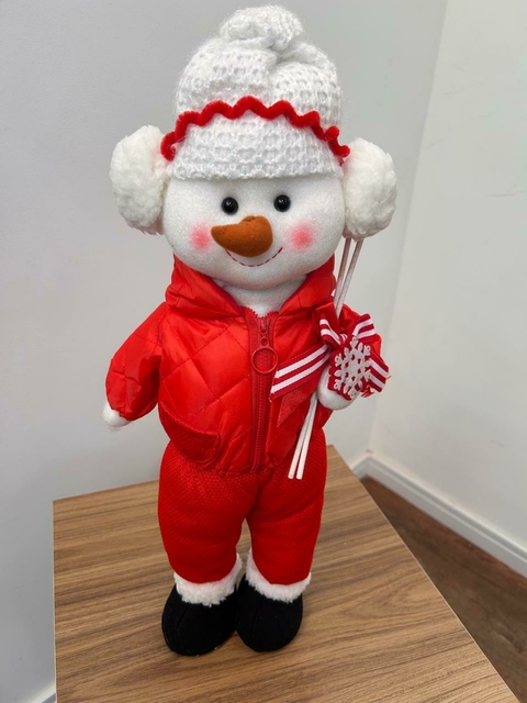 Boneco de neve com esqui 50cm Cód. 1101458