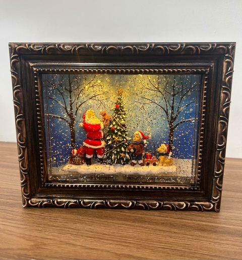 Moldura Noel com led 24x19cm Cód. 1105306