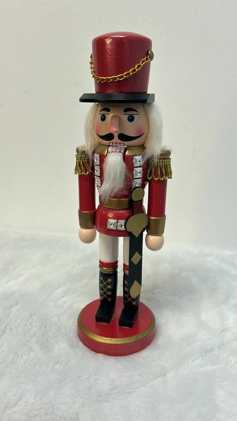 Quebra nozes vermelho com espada 24cm cód. 1611 - comprar online