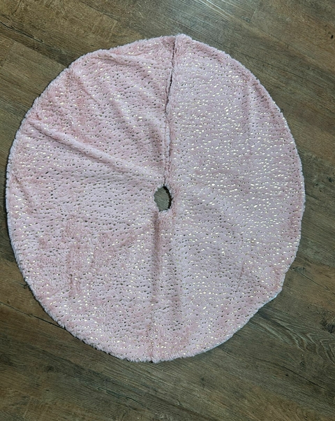 Saia para árvore rosa com dourado 90cm Cód. 1616 - comprar online