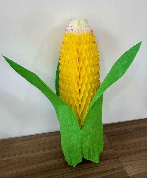 Milho com palha de papel crepom 48cm Cód. 1949