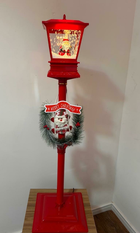 Poste natalino com som e luz 110cm Cód. 36077 - comprar online