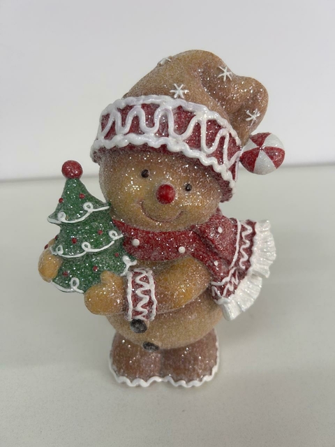 Ginger com árvore em resina 20cm Cód. 60004001