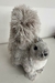 Esquilo cinza peludinho 23cm Cód. BC2639