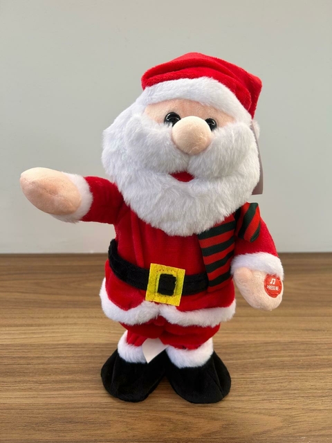 Papai Noel com música e movimento 32cm Cód. BT2696 - comprar online