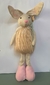 Coelho tecido em pé pelúcia rosa 70cm Cód. CO281P - comprar online