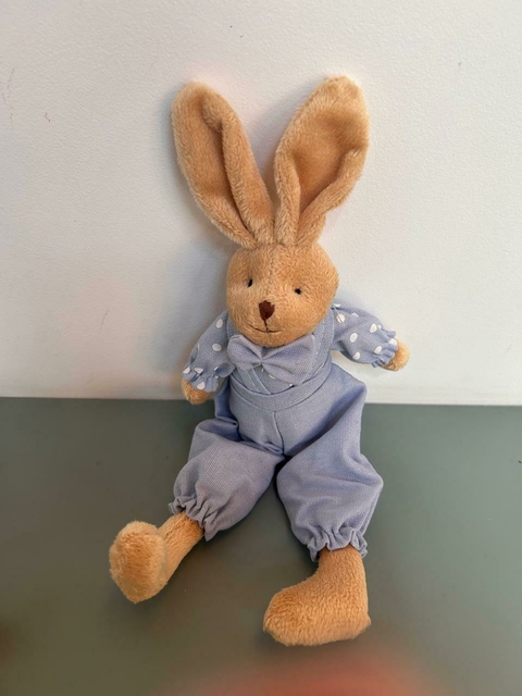 Coelho azul com poá 24cm Cód. CO3189A - comprar online