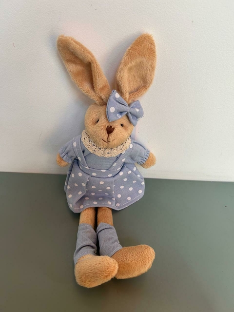 Coelha azul com poá 24cm Cód. CO3189B - comprar online