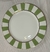 Kit com 6 pratos rasos branco e verde Cód. MP130 - comprar online