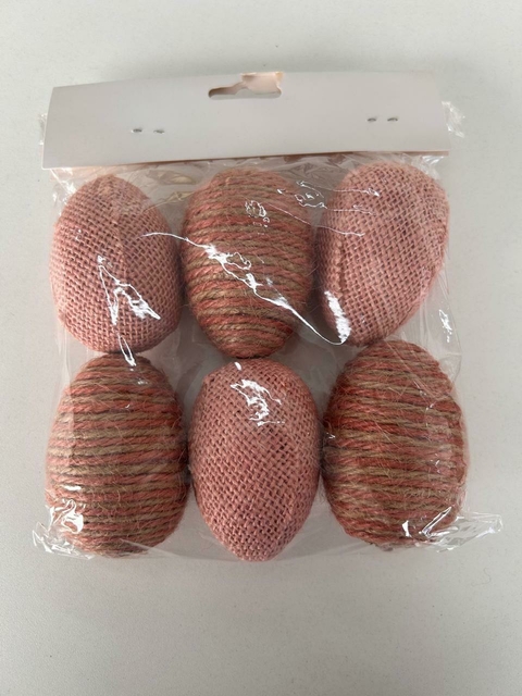 Ovos rosa e cru com 6 unidades Cód. OV301 - comprar online