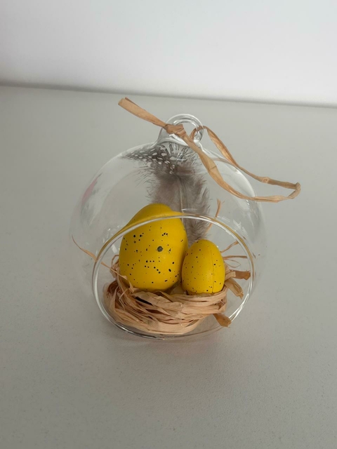 Pendente com ovos amarelos 9cm Cód. OV570 - comprar online