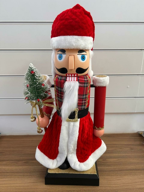 Quebra Nozes Noel com mov e som 75cm Cód. PN1401