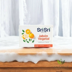 Jabon Vegetal Ayurvédico de Naranja y Tulasi - comprar online
