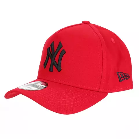 Boné New Era 9Forty A-Frame New York Yankees Vermelho Preto ORIGINAL