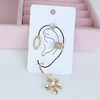 Kit brincos e piercing fake dourado biju - REF377