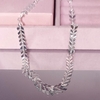 Choker escama folheado a prata - REF 466