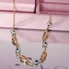 Choker folheado a ouro búzios e olho grego - REF466