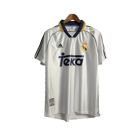 Camisa Retrô Real Madrid I 98/00 - Masculina Adidas - Branca