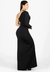 Vestido Tubinho com Fenda Uma Manga Preto Longo | REF: NR21 - TopForma