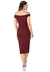 Vestido Ombro a Ombro com Fenda Feminino | REF: NR002 - TopForma