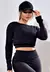 Top Cropped Academia Manga Longa com Tela Dry Fit Fitness | REF: SV21 - TopForma