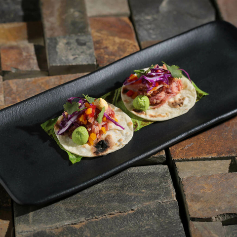 FUENTE BANDEJA RECTANGULAR LICORICCE NEGRO