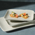 PLATO BANDEJA RECTANGULAR CREMA - tienda online