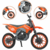 Moto De Brinquedo Sertões Motinho Cross Suspensão E Molas Pro Tork Usual Laranja na internet