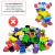 Blocos De Montar Bloc Slin 176 Peças Brinquedo Interativo Educativo Pote Com Tampa Peças Coloridas