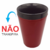 Copo Térmico Monique Parede Dupla Não Transpira 350ml Unitermi Livre BPA Vermelho - Loja Bela Oyá