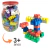 Imagem do Blocos De Montar Bloc Slin 176 Peças Brinquedo Interativo Educativo Pote Com Tampa Peças Coloridas