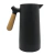 Imagem do Garrafa Térmica Cabo de Madeira 1 Litro Jarra Wooden Handle Potty Bule Linha Mesa Preto