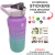 Garrafa De Águá Squeeze Esportiva Motivacional Colorida Canudo Adesivos Stickers 2 Litros Lilás (Roxo) - comprar online