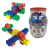 Blocos De Montar Bloc Slin 176 Peças Brinquedo Interativo Educativo Pote Com Tampa Peças Coloridas - comprar online