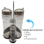 Galheteiro Porta Azeite Vinagre Saleiro Paliteiro Pimenta de Vidro Com Suporte Inox 4 Peças - comprar online