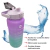 Imagem do Garrafa De Águá Squeeze Esportiva Motivacional Colorida Canudo Adesivos Stickers 2 Litros Lilás (Roxo)