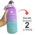 Garrafa De Águá Squeeze Esportiva Motivacional Colorida Canudo Adesivos Stickers 2 Litros Lilás (Roxo) - comprar online
