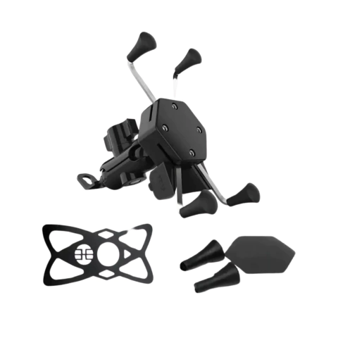 Porta Celular Araña con Cable USB para Moto