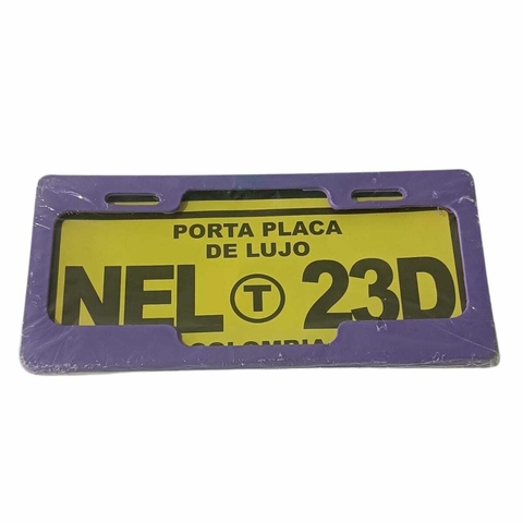 Porta Placa Plastico
