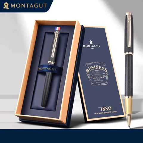 CANETA ROLLERBALL SÉRIE MONTAGUT MODELO 7569 + KIT PRESENTE