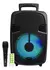 Parlante Portátil Bluetooth (8 Pulgadas/ Micrófono / Luces Led / Color Negro
