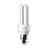 LAMPADA FLUORESCENTE COMPACTA 18W 865 220V E27 3U PHILIPS