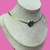 choker corazón azul