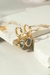Brinco Argola com Estrelas de Cristal London Blue e Zircônias Brancas - Banho de Ouro 18k na internet