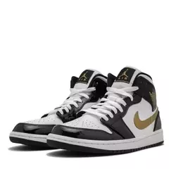 Air Jordan 1 Mid Black Gold Patent en internet
